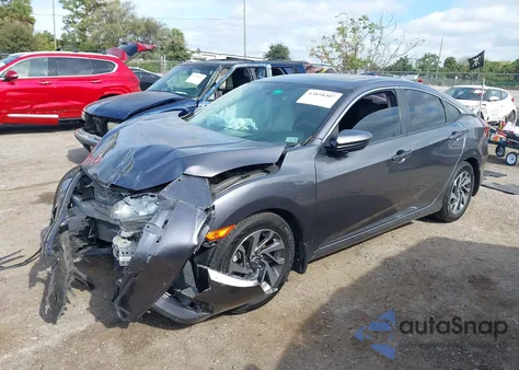 2018 Honda Civic Ex из США, поврежденный, VIN 19XFC2F78JE043933